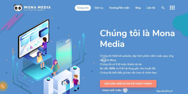 Mona Media - Đơn vị thiết kế website giới thiệu công ty chuẩn SEO, chuyên nghiệp