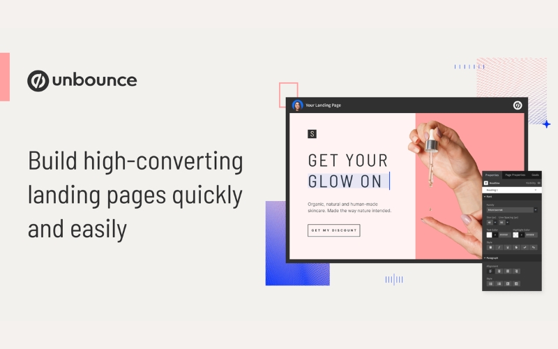 Công cụ tạo Landingpage Unbounce 